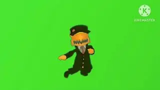 The conductor smug dance green screen