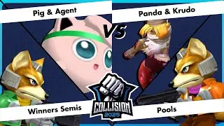 Collision 2025 - Pig / Agent vs Panda / Krudo - Pools - Winners Semis - SSBM Doubles