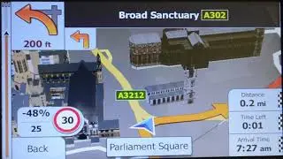 The latest iGO Primo navigation map Demo in the London, United Kingdom (windows ce 6.0)