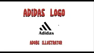 Adidas logo redesign 👟Vector design in Adobe Illustrator ✨#logo #graphicdesign #viralvideo