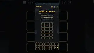Binance word of the day 17 feb 2025 #earnmoneyonline #bitcoin #moneytoken #binance #crypto #usdt