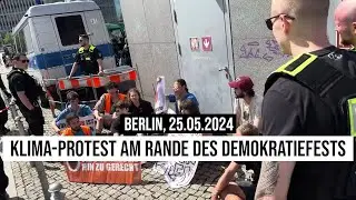 25.05.2024 Berlin #Demokratiefest Letzte Generation-#Kliamasch&uuml;tzer blockieren Stra&szlig;e: Martin Halweg