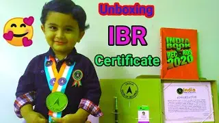 Unboxing INDIA BOOK OF RECORDS Certificate