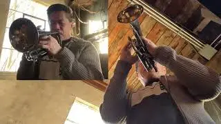 Vince Mai cornet solo at La Fabrique St George winery, Vancouver BC.