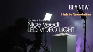 LED Video Light Kit, NiceVeedi Studio Light 2800-6500K Dimmable Photography Lighting Kit with Tripod