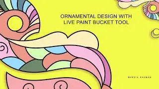 ornamental design in Adobe illustrator with live paint bucket