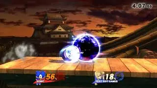 Sonic Vs. Zero Suit Samus!
