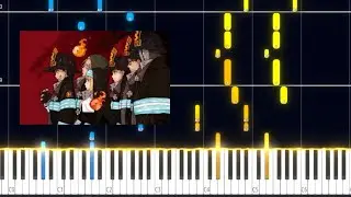 Veil | Fire force ED PIANO TUTORIAL(Sheet in the description)