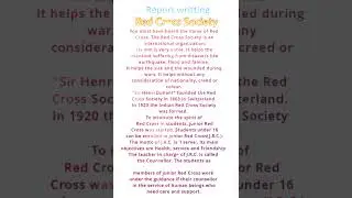 report on red cross society#viral #english