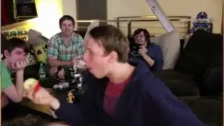 Oney and Egoraptor do the apple challenge