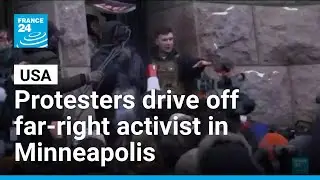 Counterprotesters confront conservative influencer in Minneapolis • FRANCE 24 English