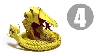 Part4/5 : How to fold Origami Devil Cobra / Hell Cobra 摺紙魔鬼眼鏡蛇教學