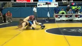 Junior 113 - Michael Cullen (Illinois) vs. Jacob Schwarm (Iowa)