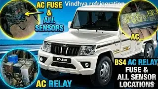 Mahindra Bolero Power Plus /BS4 AC Relay Fuse Aur All Sensor Location 