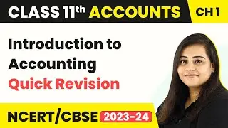 Introduction to Accounting - Quick Revision | Class 11 Accounts (2022-23)