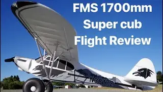 Полный обзор полета FMS Super Cub 1700 мм