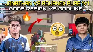 🚀Godlike vs gods resign fight 🔥 Jonathan vs aquanox 1v1 🤯