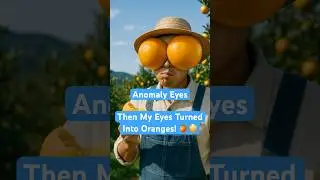 I Ate an Orange&hellip; Then My Eyes Turned Into Oranges! 🍊😳 #ai #trendingshorts #anomaly