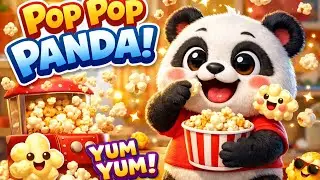Pop Pop Panda 🍿🐼 | Cute Panda Making & Eating Popcorn 😋#viral #video #yt