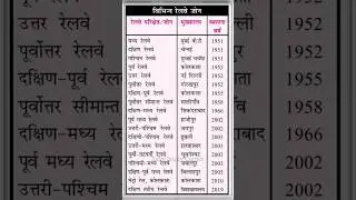 #shorts Railway Jone #education #gkquestion #speedy