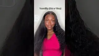 Versatile 2in1 Straight to Curly vacation wig with Crystal Lace #geniuswigs #shorts #wigreview