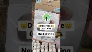 MUST Find Needle Felting Kits at Dollar Tree #budgetcrafting #dollartree #needlefelting