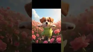 🦋 🐶 Dog in paradise  #viral #cute #foryou #ytshorts