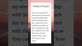 Today's Prayer Spark 5924 #prayer #jesuschrist #upliftingfaith #faithjourney #religiousprayer  #love