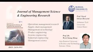 Journal of Management Science & Engineering Research | ISSN: 2630-4953