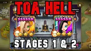 SUMMONERS WAR / TOA HELL STAGES 1 & 2 - SEARA AND GIANA- FEBRUARY 2021