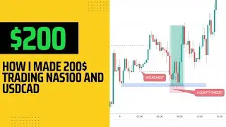 HOW I MADE 300$ TRADING NAS100 AND USDCAD| NAS100 STRATEGY| SCALPING | 15H30 STRATEGY|NAS100 NEWS|
