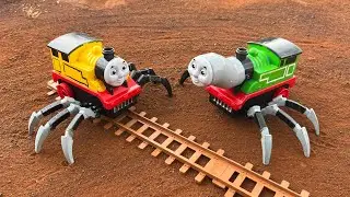 merakit thomas train fercy, thomas monster laba-laba dan thomas spider