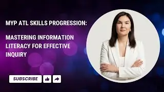 MYP ATL Skills Progression Mastering Information