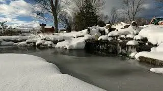 Winter Waterfalls! _ Nature Asmr #WhittAcres #creatingparadise #enjoynaturetoday