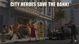 City Heroes Save The Bank | Original 3D Animation | Nexus Animation Hub