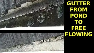 Gutter Fixing Leak, Correcting the Slope, Cleaning and More!