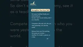 Strengthen Your Inner Self #AFQuotesAndLife#english#shorts