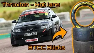 HOT LAPS! Audi A3 track car does Thruxton on slicks