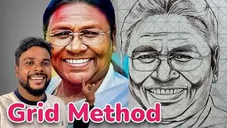 Grid Method sketch | Tutorial wall painting | artist tulsi vlogs
