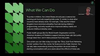 Persuasive Speech: Junk Food Ads For Children by Corbin Coates