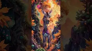 Cute animals  with cosmic colors and magical patterns #animation #aishortfilm #aimovie #aiart