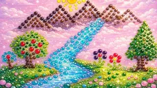 🩷💛🩵 Water ASMR That Feels Like Magic 💧✨ | Color Drip Art
