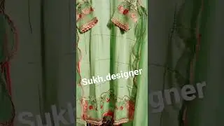 New Punjabi suit with organza patch embroidery 🪡