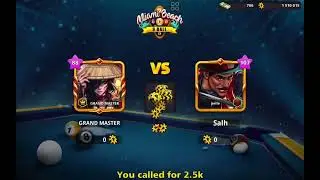 🔴Salh VS (GM) GRAND MASTER - 8 Ball Pool #8ballpool #trickshots #game #gaming #games #tournament