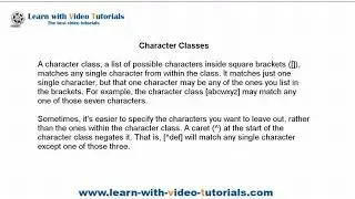 Perl tutorial: Regular Expressions (Lesson 5)