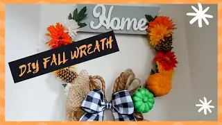 DIY DOLLARTREE FALL WREATH | Fall Craft box swap 2020