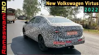 2022 Volkswagen Virtus | Spy Video |Vento Replacement | Testing in Pune | @BikeCarRama