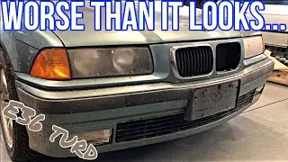 First steps to building an E36 Death Kart. Is this E36 328ic actually worse than it looks?