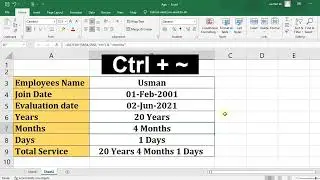 MS Excel Tips and Tricks | #short #shortvideo