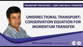 Unidirectional transport: Conservation equation for momentum transfer